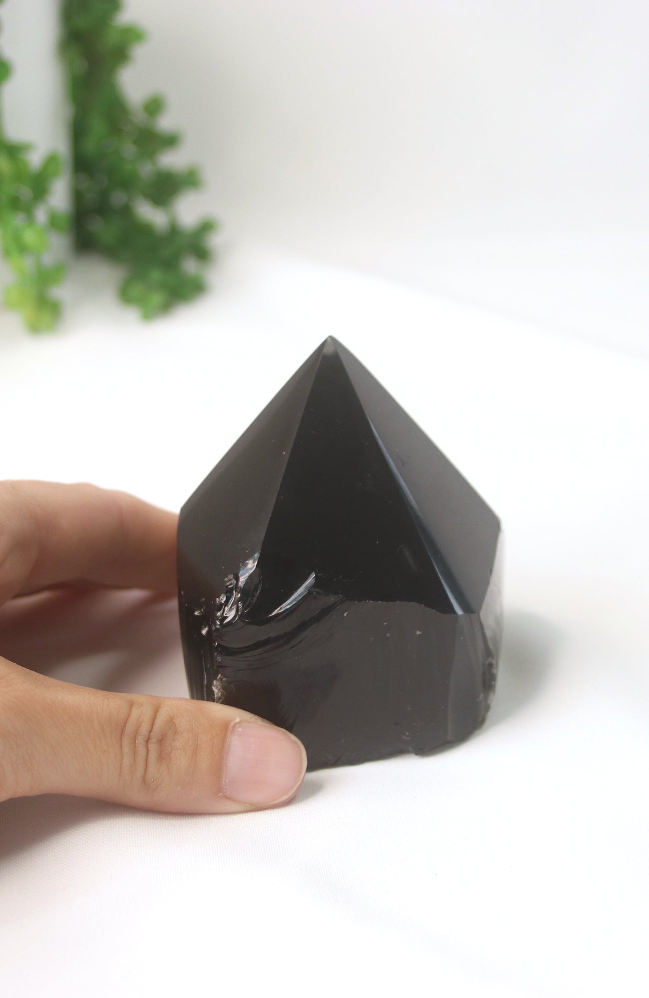 Black Obsidian Polished Top Point